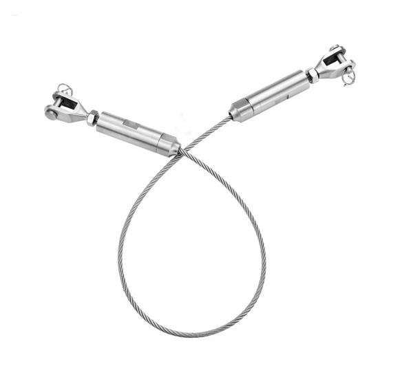 Stainless steel cable railing hardware for handrail